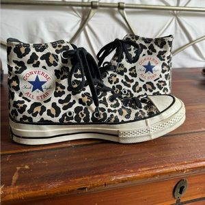 Converse high top cheetah print